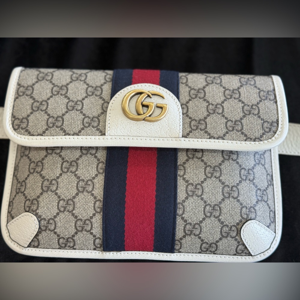 Gucci Ophidia small belt bag in GG supreme canvas